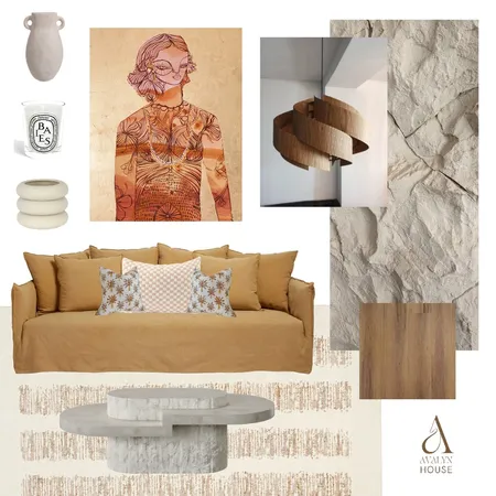 Living Neutral Interior Design Mood Board by AVALYN HOUSE on Style Sourcebook