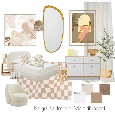 Beige Bedroom Interior Design Mood Board by Ellie Zeinert on Style Sourcebook