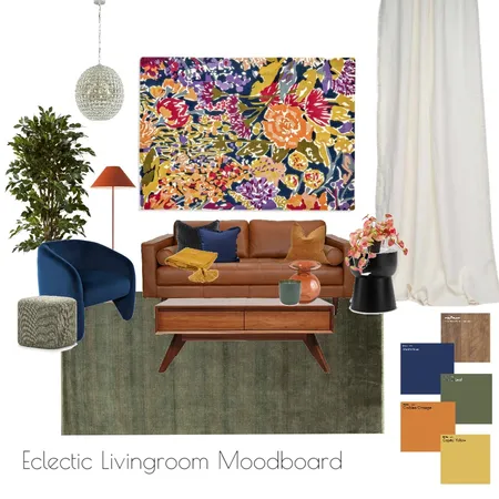 Eclectic livingroom Interior Design Mood Board by Ellie Zeinert on Style Sourcebook