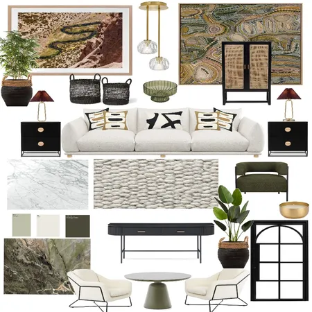 Earthy Colour Lounge Room Interior Design Mood Board by Jackstar07 on Style Sourcebook