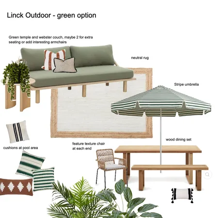 Linck Outdoor - green option Interior Design Mood Board by Susan Conterno on Style Sourcebook