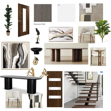 Kiran - Walnut vs Black Interior Design Mood Board by Toni’s Colour Consulting and Styling on Style Sourcebook