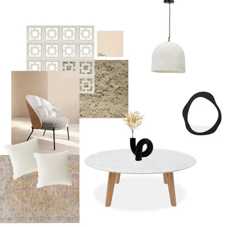 Living room with neutral colors Interior Design Mood Board by Bianca -Studio Property on Style Sourcebook