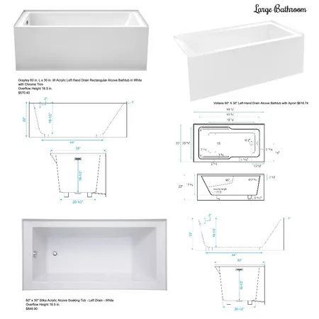 Briana and Chuck Large Bathroom Tubs Interior Design Mood Board by jackiesteward on Style Sourcebook