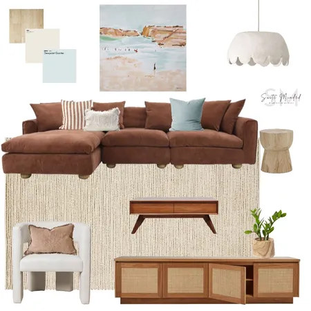 living room concept in rust and blue tones Interior Design Mood Board by Suite.Minded on Style Sourcebook