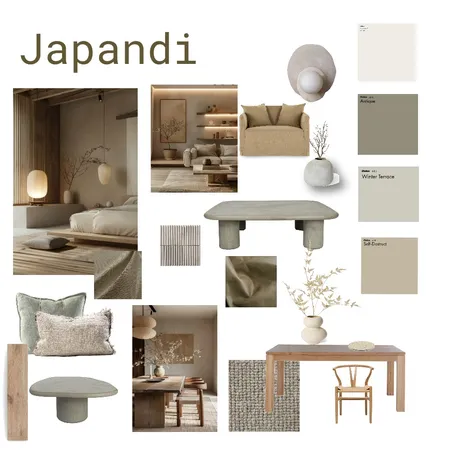 Japandi Interior Design Mood Board by nikkip on Style Sourcebook