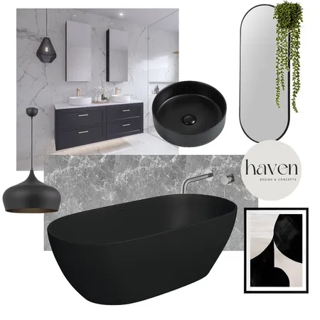 Moody Urban Contemporary Bathroom Interior Design Mood Board by Haven Design and Concepts on Style Sourcebook