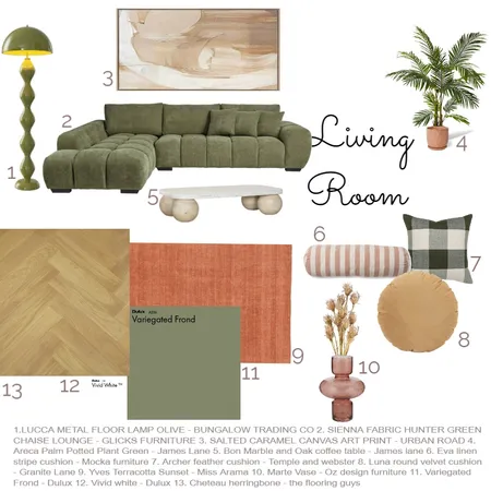 Living room Interior Design Mood Board by laradehaan on Style Sourcebook