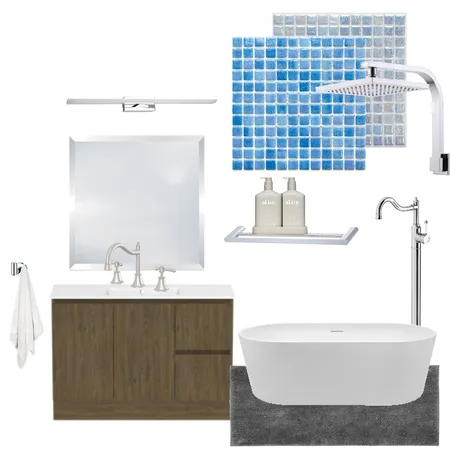 Blue Bathroom Interior Design Mood Board by Amber on Style Sourcebook