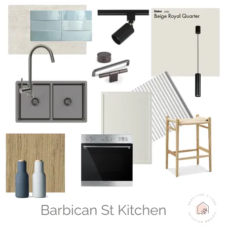 Barbican St Kitchen #2 Interior Design Mood Board by Beautiful Spaces Interior Design on Style Sourcebook