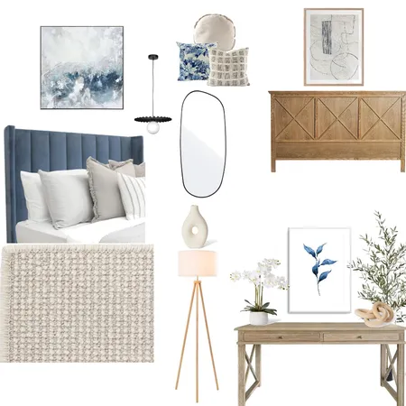 new blue Interior Design Mood Board by rabia-syed on Style Sourcebook