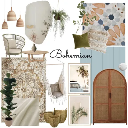 Bohemian Interior Design Mood Board by Shelby on Style Sourcebook