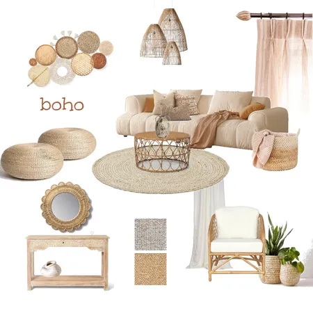 boho Interior Design Mood Board by Sanaztorbati2016@gmail.com on Style Sourcebook