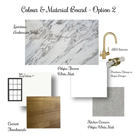 Colour & Material Board Option 2 Interior Design Mood Board by Space Style Melbourne on Style Sourcebook