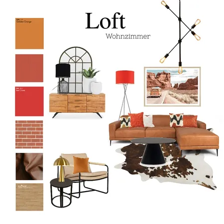 Loft WOHNZIMMER Visualboard Interior Design Mood Board by Karuna on Style Sourcebook