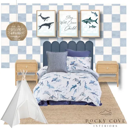 Deep Blue kids bedroom Interior Design Mood Board by Rockycove Interiors on Style Sourcebook