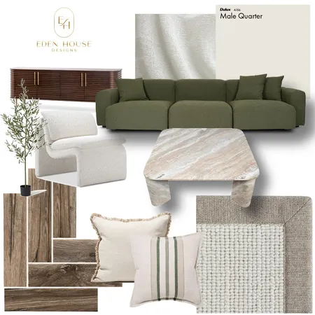 Living Room Interior Design Mood Board by Eden House Designs on Style Sourcebook