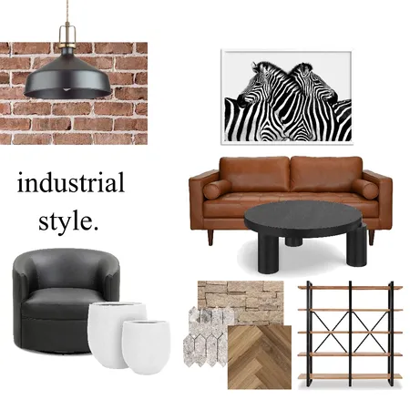 Industrial Interior Design Mood Board by Ayiida on Style Sourcebook