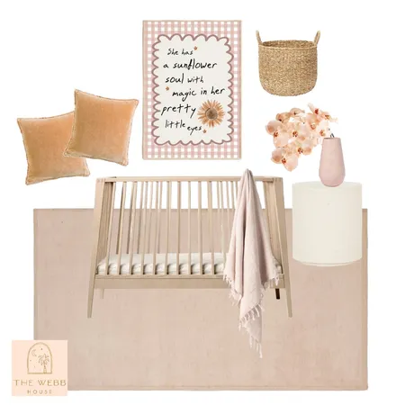 Baby Girl Nursery Interior Design Mood Board by The Webb House on Style Sourcebook