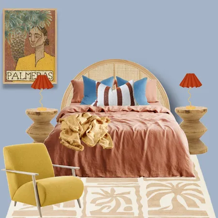 Mediterranean Bedroom Interior Design Mood Board by Mood Indigo Styling on Style Sourcebook