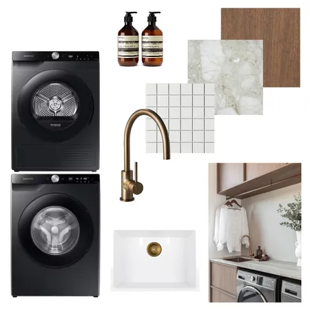 Mid Century Modern Laundry Interior Design Mood Board by Nicole Frelingos on Style Sourcebook