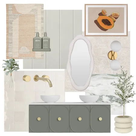 Green Bathroom Interior Design Mood Board by Courtneylawler on Style Sourcebook