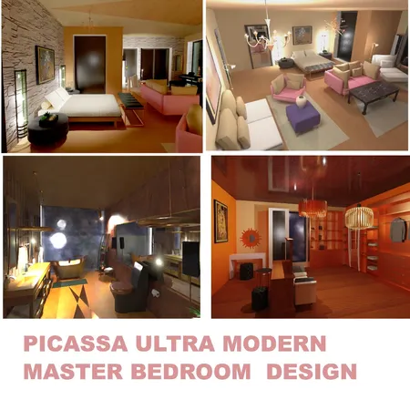 PICASA ULRA MODERN BEDROOM MAIN DESIGN Interior Design Mood Board by PICASSA INTERIOR DESIGN INSPIRATIONS on Style Sourcebook