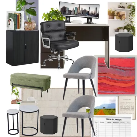 RJ office plan Interior Design Mood Board by missklf on Style Sourcebook