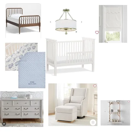 Baby Boy Nursery Interior Design Mood Board by Kahaefer on Style Sourcebook