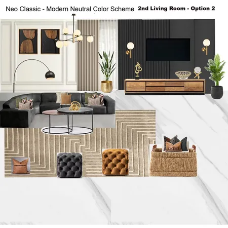 2nd Living Room option with Grey existing Couch Interior Design Mood Board by Asma Murekatete on Style Sourcebook