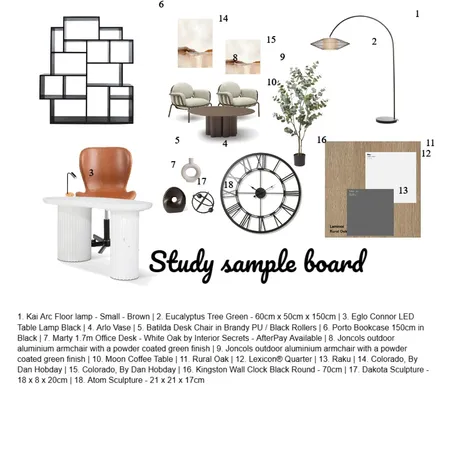 Study Interior Design Mood Board by SemSo Interior Design on Style Sourcebook