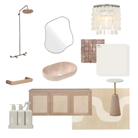 Pink bathroom Interior Design Mood Board by Kinirina on Style Sourcebook