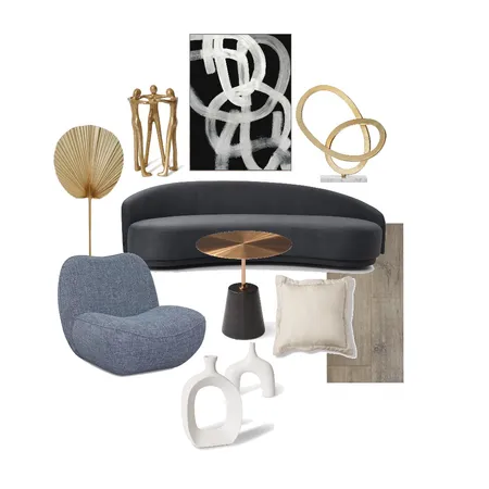 Modern Luxe living Interior Design Mood Board by Stella George Design on Style Sourcebook