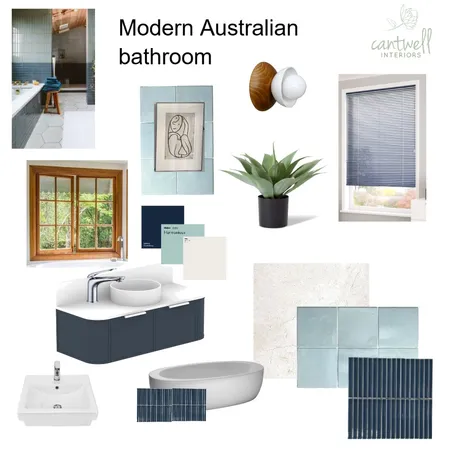 Modern Australian Bathroom Interior Design Mood Board by Cantwell Interiors on Style Sourcebook