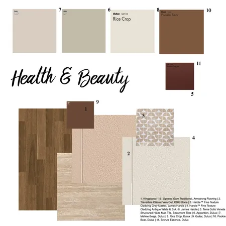 7.2 Commercial Scheme - Health & Beauty Interior Design Mood Board by CindyF on Style Sourcebook