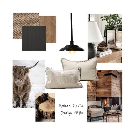 Modern Rustic Design Style Interior Design Mood Board by nicole.kaitlin on Style Sourcebook