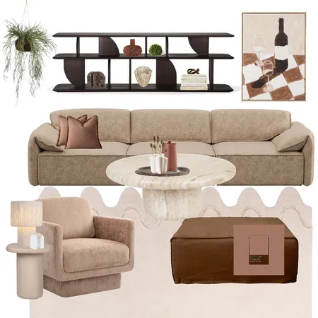 Pantone mocha mousse Interior Design Mood Board by Thediydecorator on Style Sourcebook