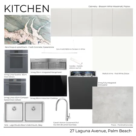 27 Laguna Avenue - Kitchen (White) Interior Design Mood Board by Kathle         Study     en Holland on Style Sourcebook