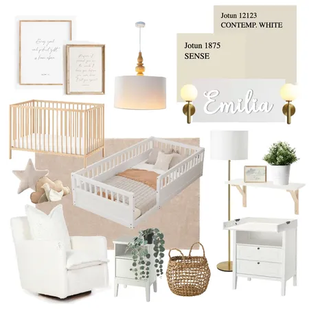 Dolly & Karim's Baby Girl Nursery Interior Design Mood Board by Cammi & Co. on Style Sourcebook