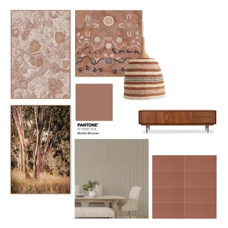 2025 Colour Of The Year: Mocha Mousse Interior Design Mood Board by Gioia Wall Art on Style Sourcebook