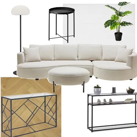 living room - black and white Interior Design Mood Board by Janetg on Style Sourcebook