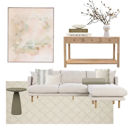 Blush and Olive Living Interior Design Mood Board by Vienna Rose Interiors on Style Sourcebook