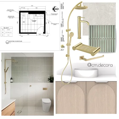 Bathroom Apt TURELLA Interior Design Mood Board by Cm decora on Style Sourcebook