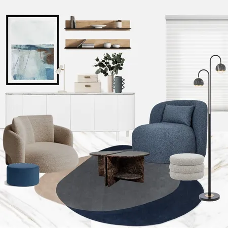 B&C Element Arp Blue 087608 Interior Design Mood Board by Unitex Rugs on Style Sourcebook