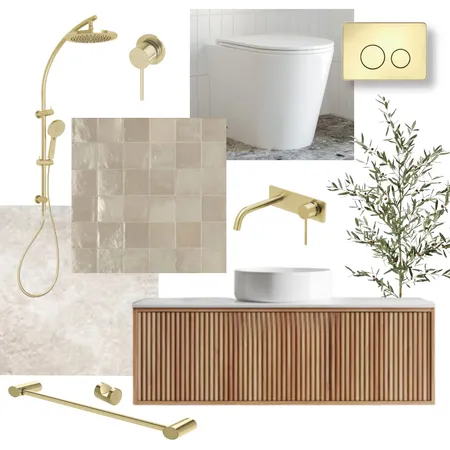 Golden Zellige Interior Design Mood Board by Carly - The Blue Space on Style Sourcebook