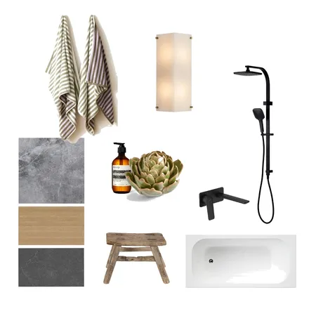 Level 1 Bathroom Interior Design Mood Board by Aime Van Dyck Interiors on Style Sourcebook