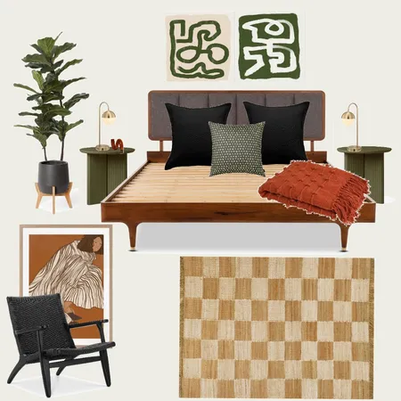 Guest Bedroom Project Interior Design Mood Board by Mysa Interiors on Style Sourcebook