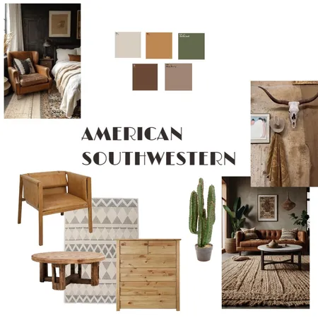 American Southwestern Style Interior Design Mood Board by isadoracarvalho on Style Sourcebook