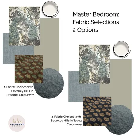 Master Bedroom Fabric Options Interior Design Mood Board by Helen Sheppard on Style Sourcebook