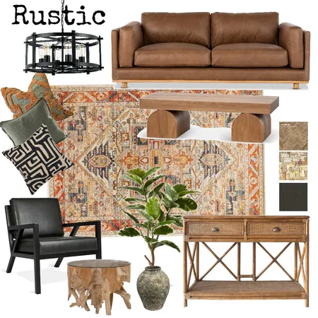 rustic Interior Design Mood Board by safoura on Style Sourcebook